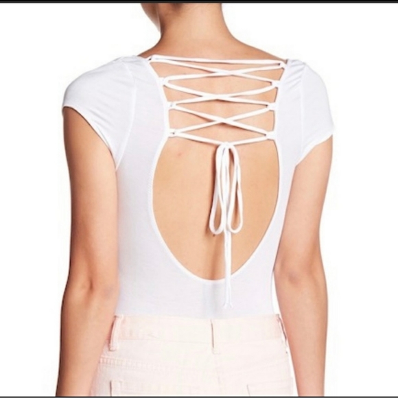 Free People Tops - Free people intimately free white bodysuit.